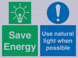 Save Energy - Use natural light when possible